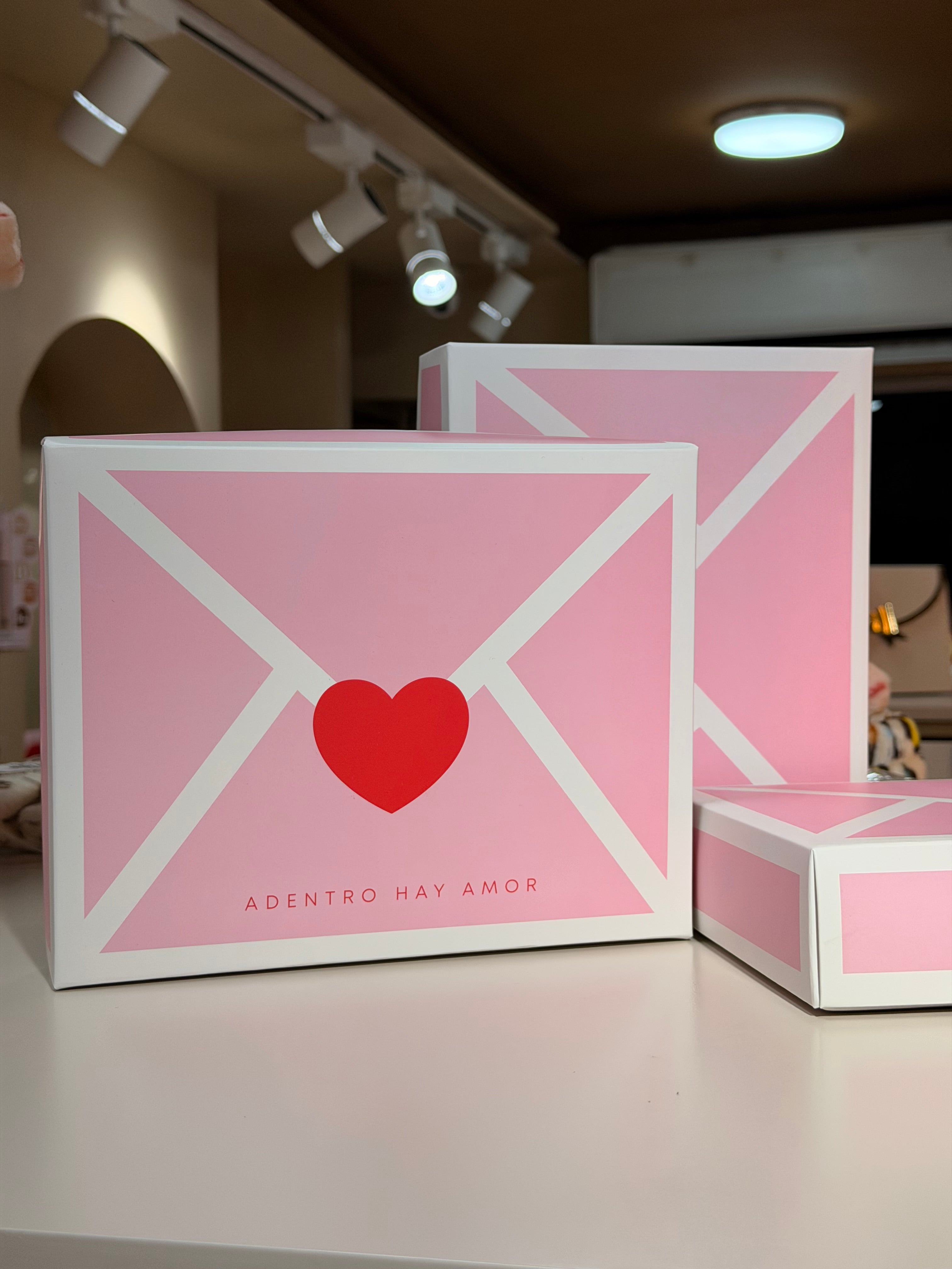 Caja de regalo rosada
