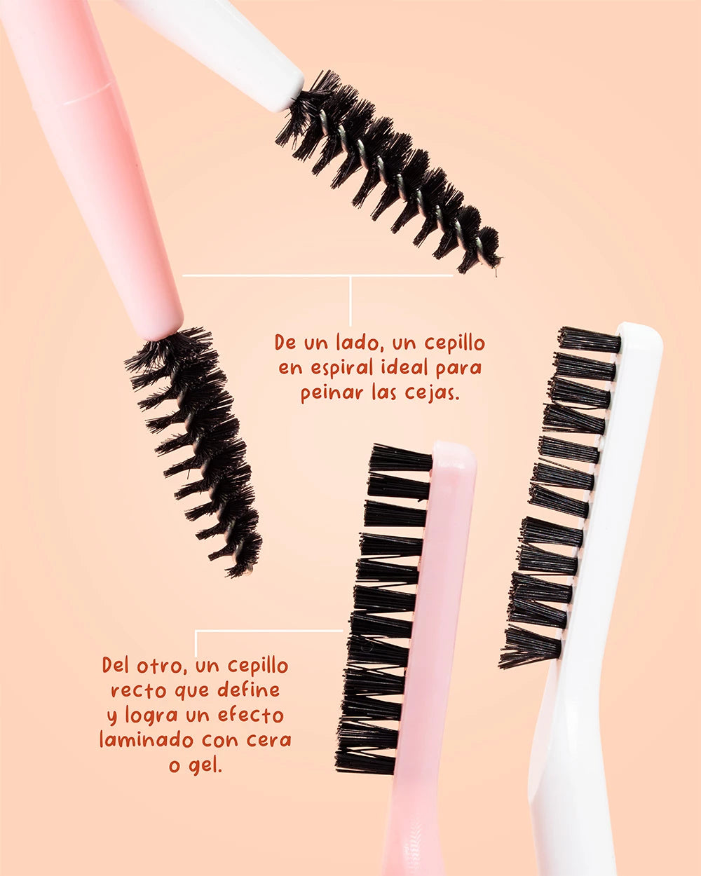 Brocha Doble para laminar Cejas