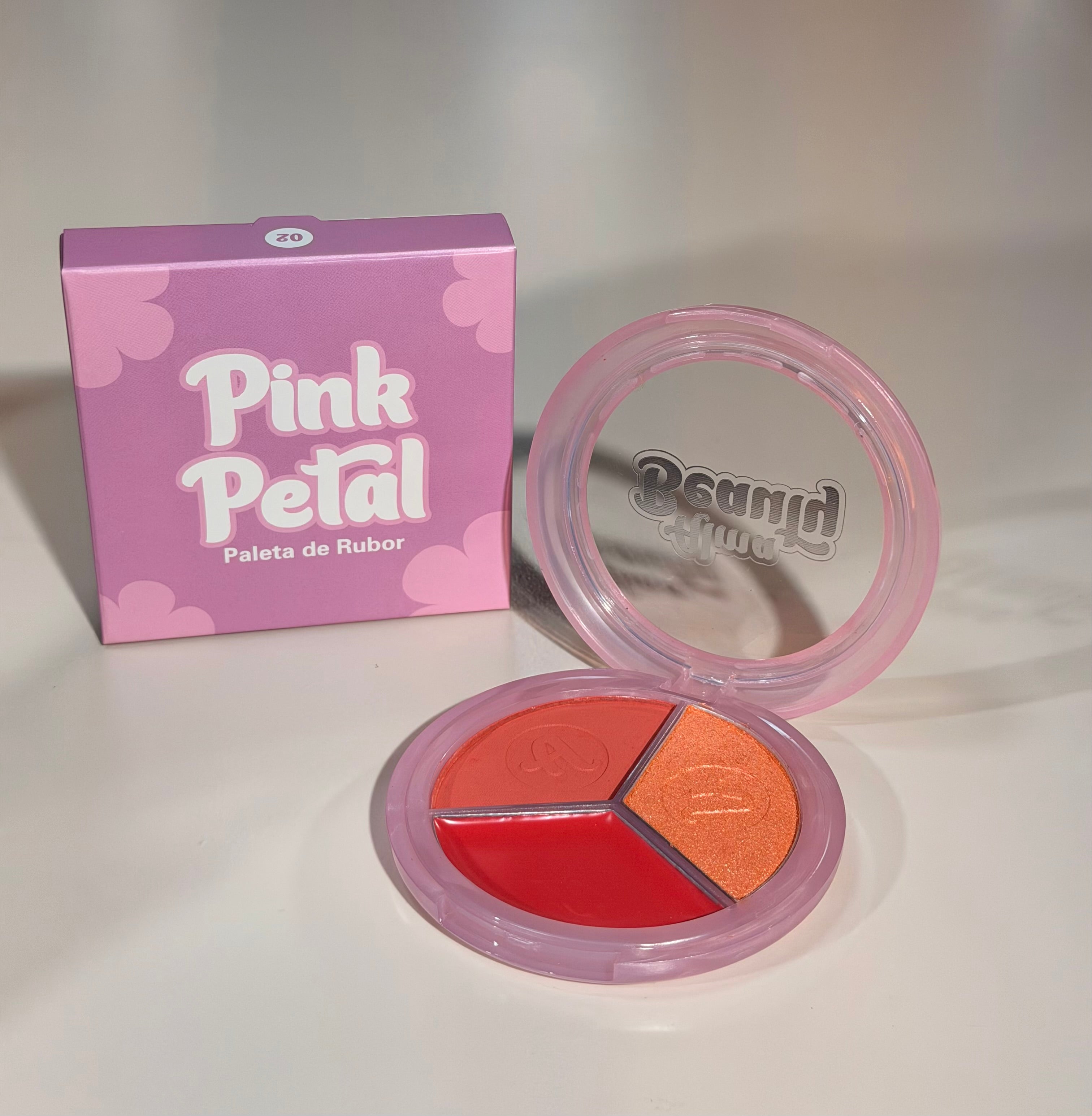 Paleta de rubor, iluminador y gloss