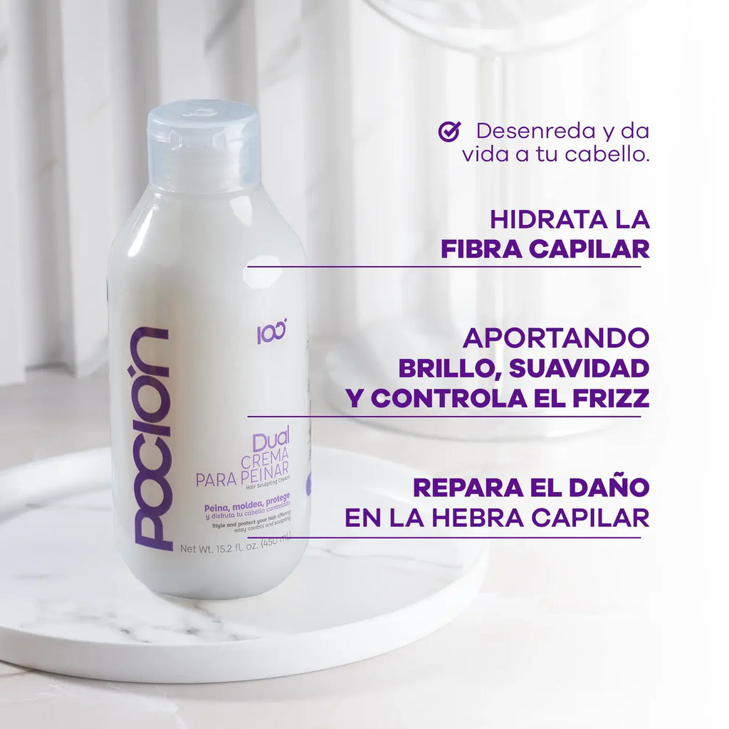 Dual Crema para Peinar de Reparación