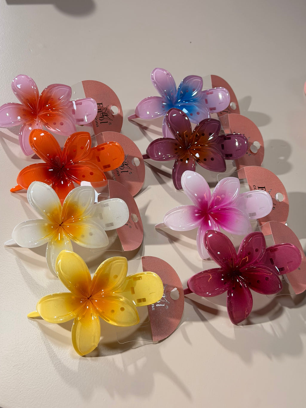 Pinzas flor de cabello