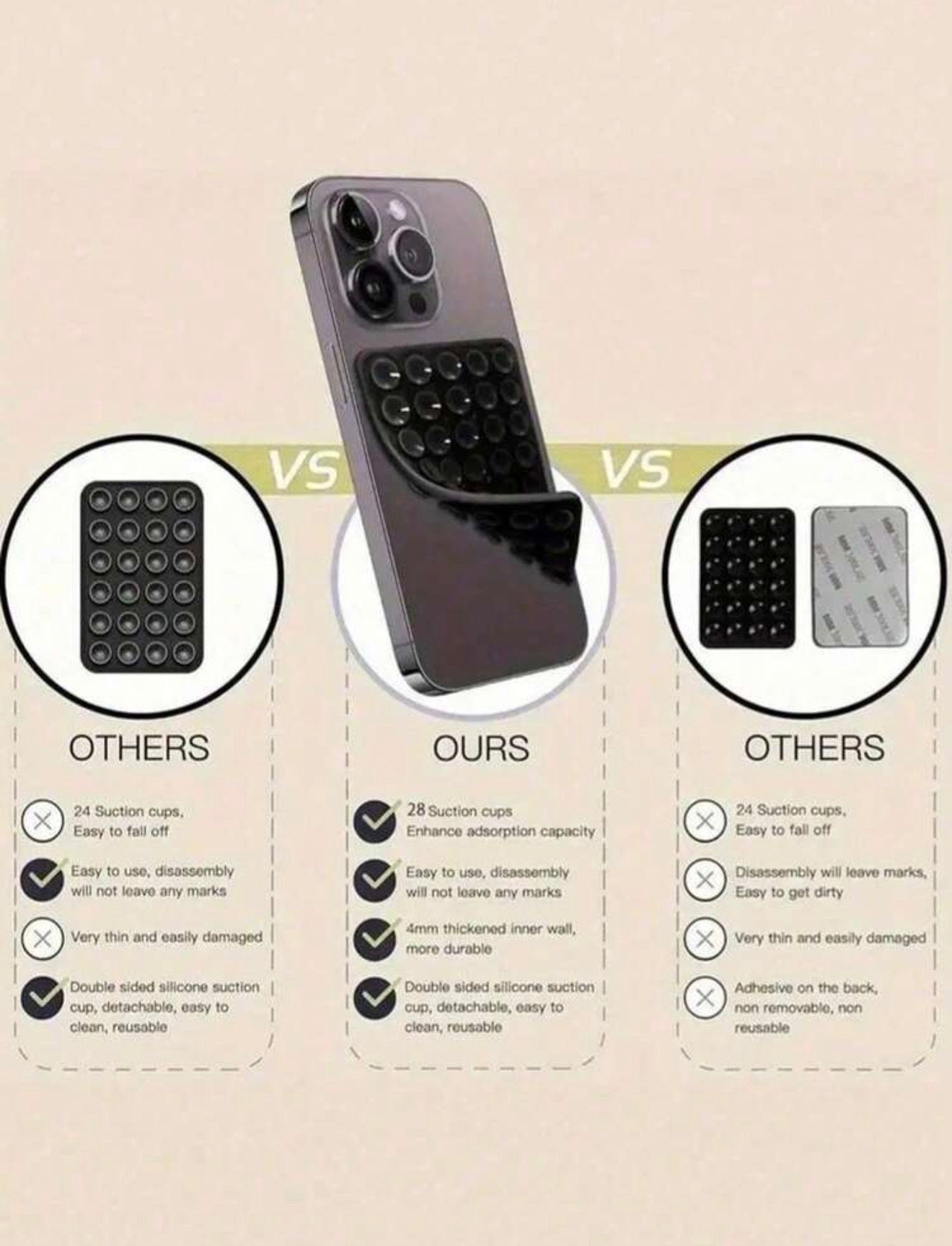 Soporte adhesivo para celular