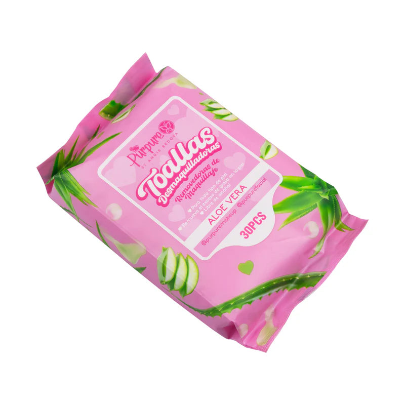 toallas humedas desmaquillantes purpure